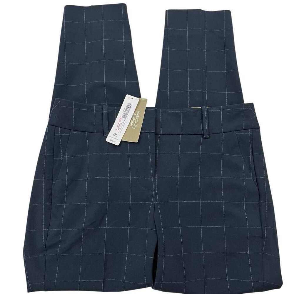 Chico's Fabulously slimming Windowpane pants Women's 00(2) NWT